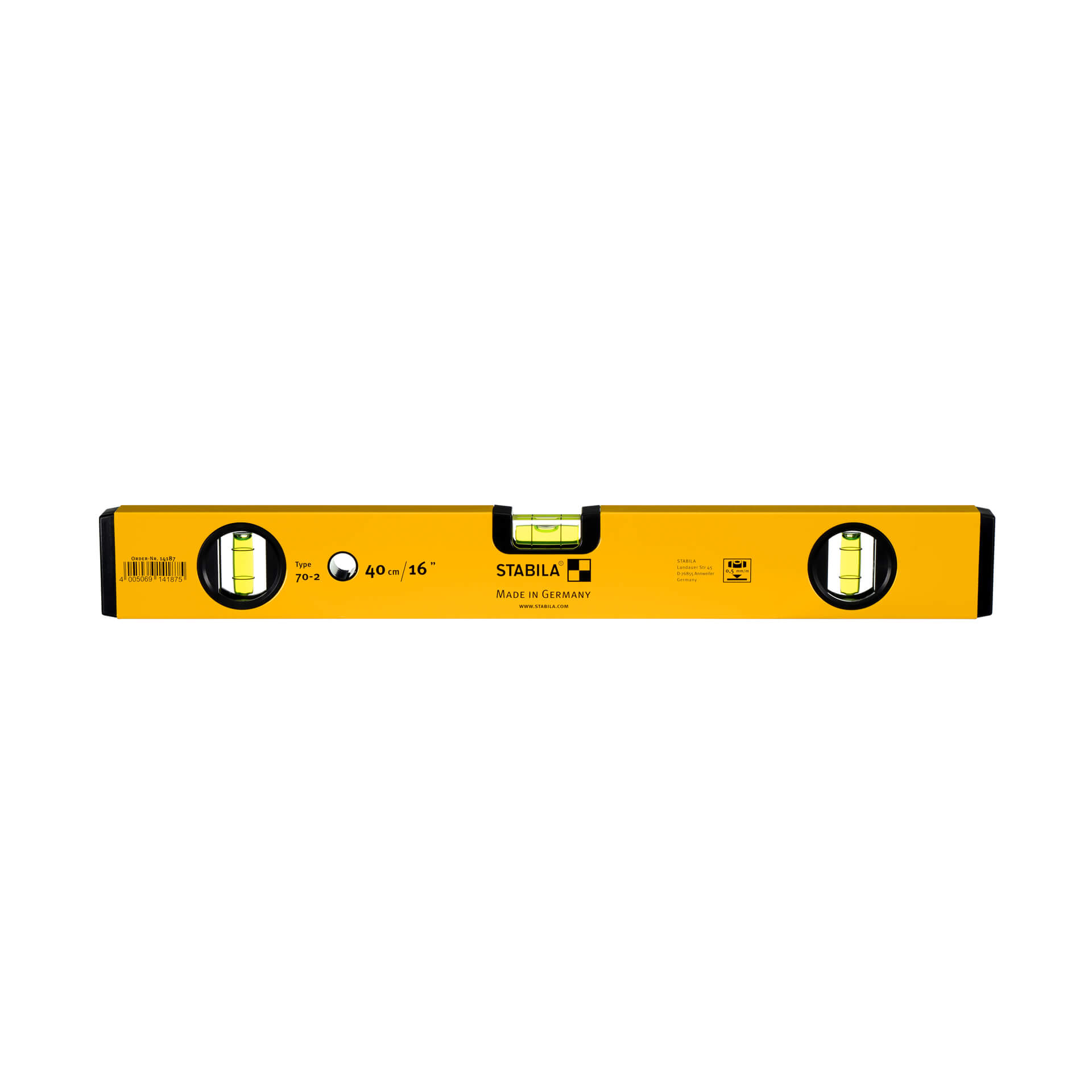 Stabila 70-2 Series Spirit Level 16″ (400mm)